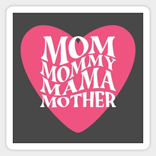 Love Mom Heart Magnet